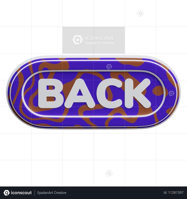 Back Button  3D Icon