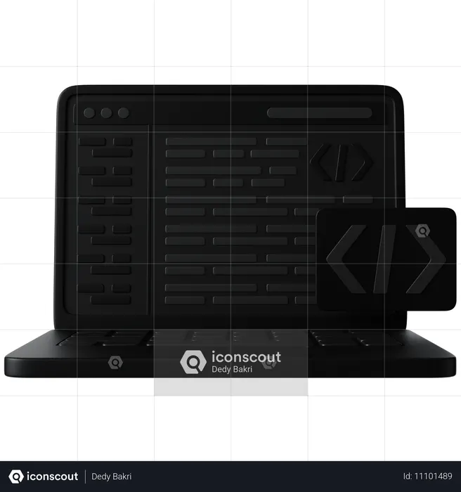 Back End Developer  3D Icon