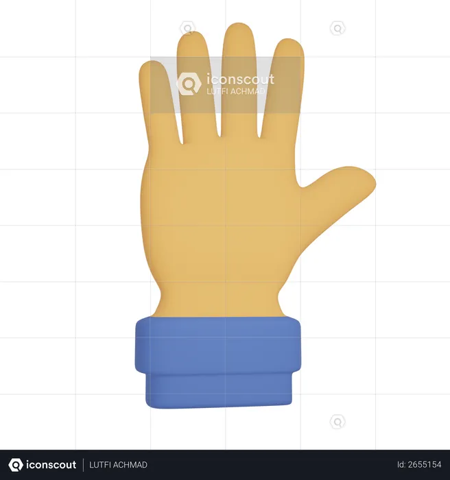 Back hand Emoji 3D Emoji