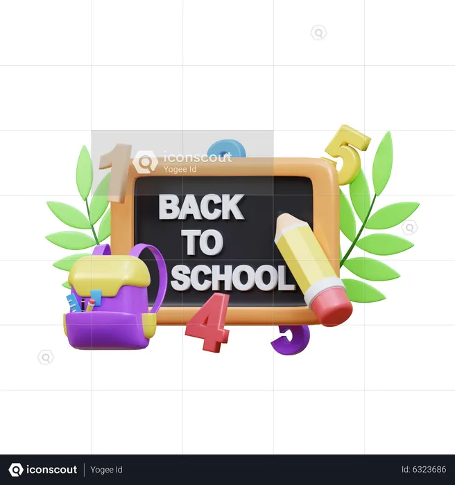 Back To School  3D Icon