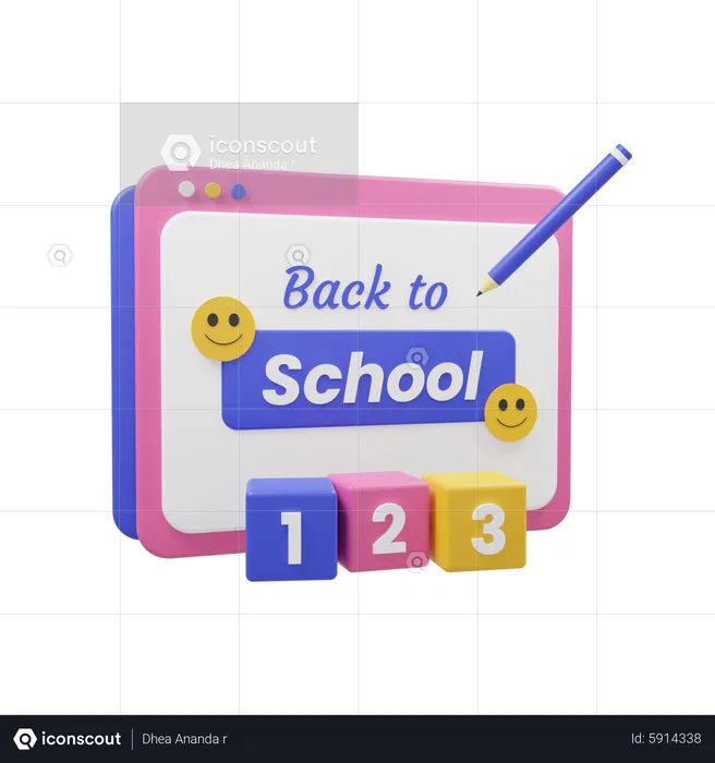 Back to school  3D Icon