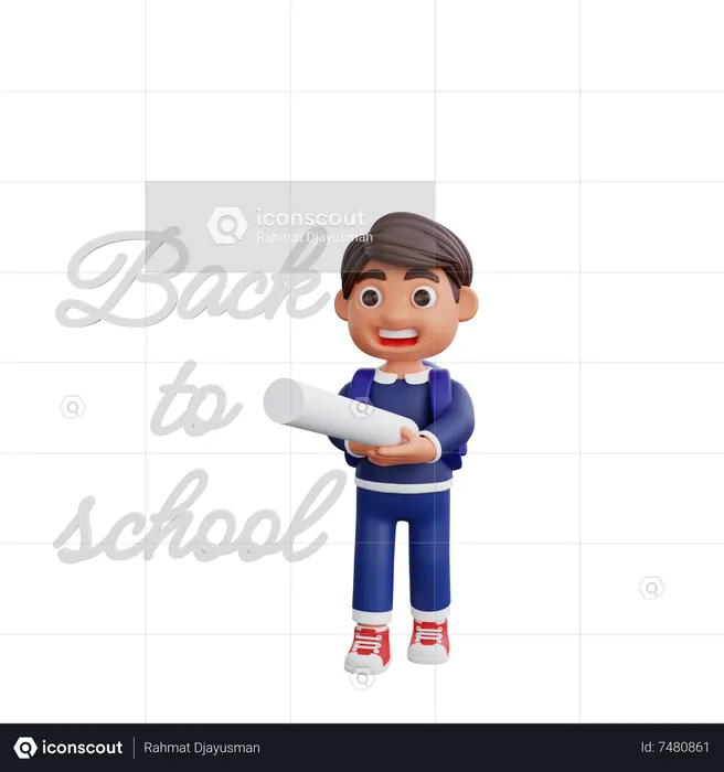 Back to school  3D Illustration