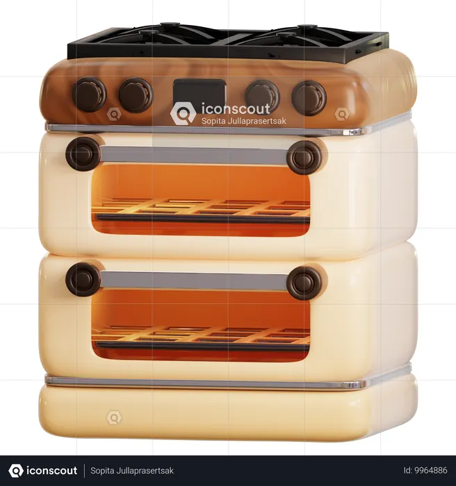 Backofen  3D Icon