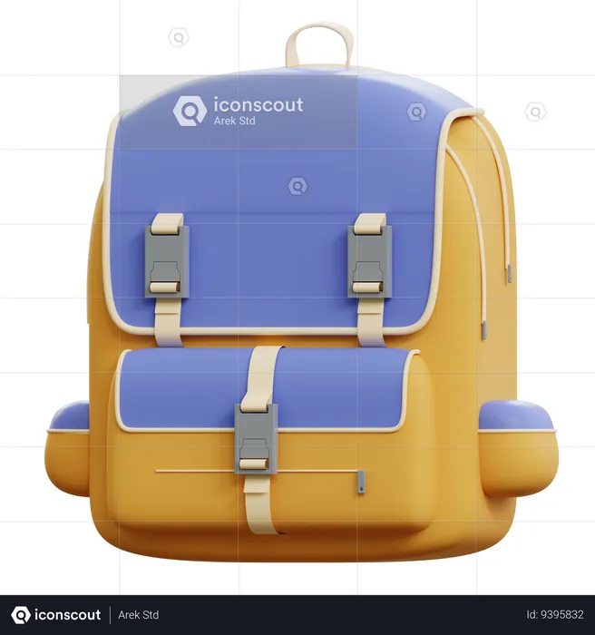 Backpack  3D Illustration