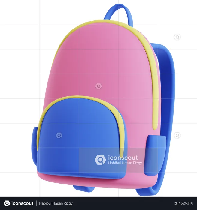 Backpack  3D Illustration