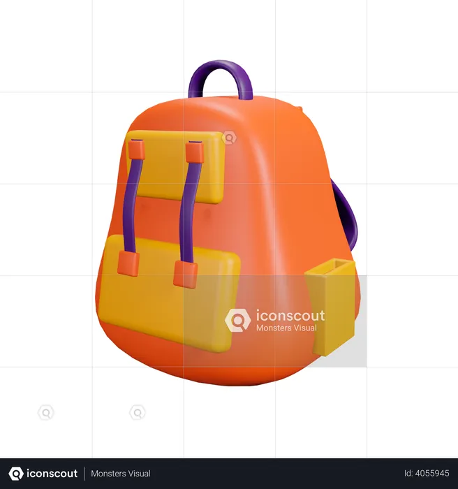 Backpack  3D Illustration