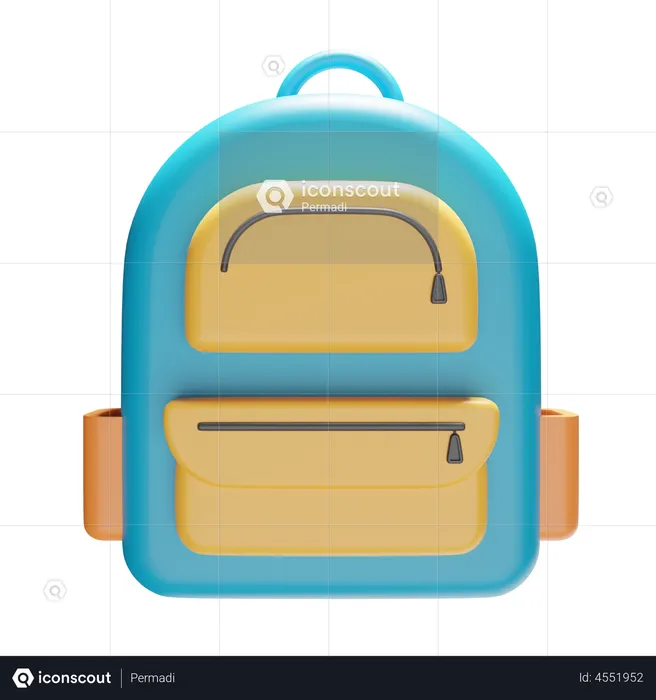 Backpack  3D Illustration