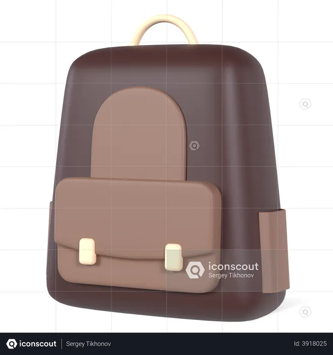 Backpack  3D Illustration