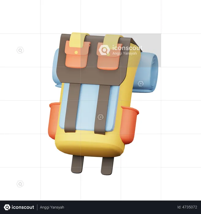 Backpack  3D Illustration