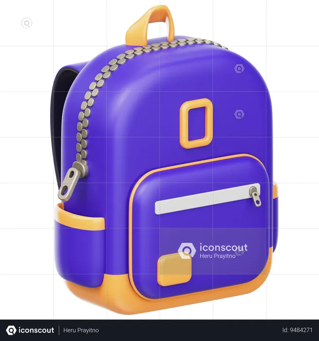 Backpack Bag  3D Icon