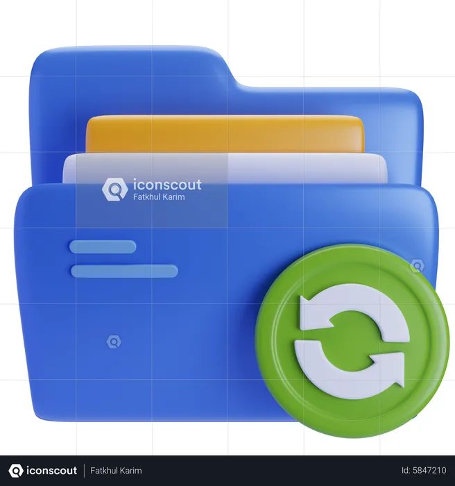 Backup document  3D Icon