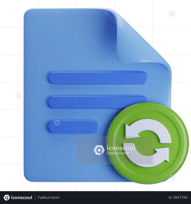 Backup file  3D Icon