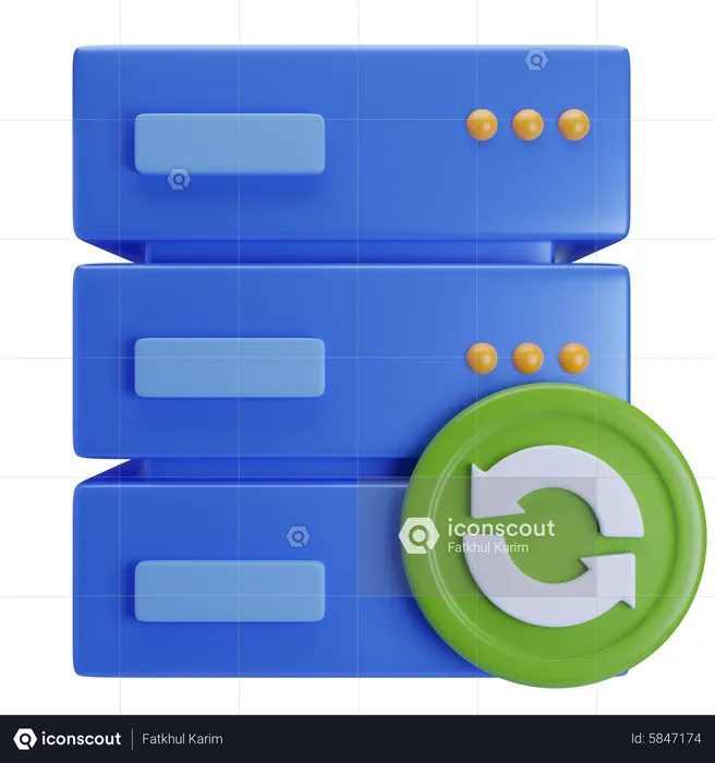 Backup server  3D Icon