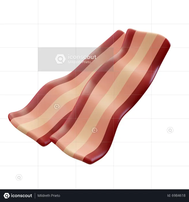 Bacon  3D Icon