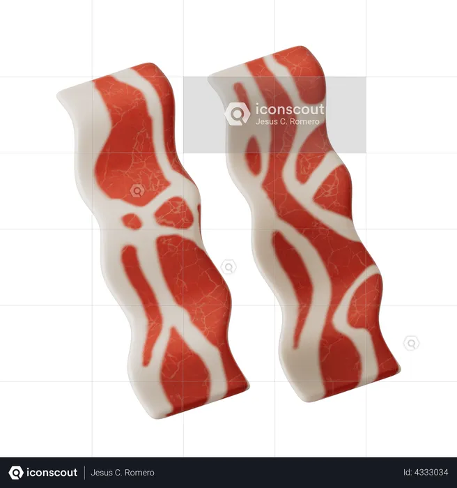 Bacon  3D Illustration