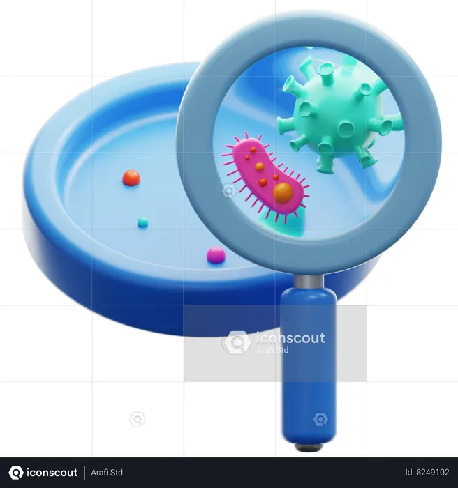 Bacteria  3D Icon