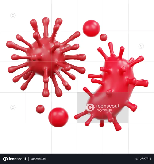 Bacteria  3D Icon