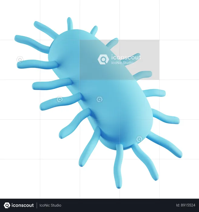 Bacteria  3D Icon