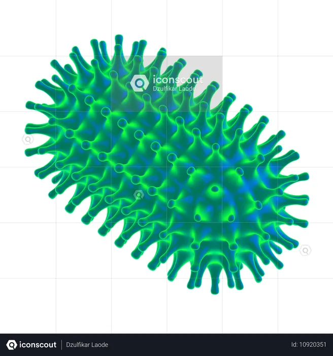 Bacteria  3D Icon