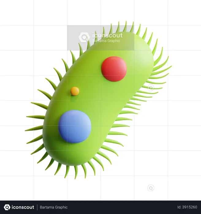 Bacteria  3D Illustration