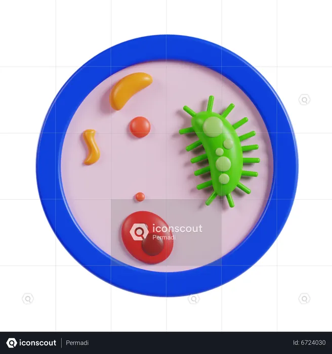 Bacteria  3D Icon