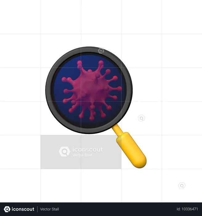 Bacteria Search  3D Icon