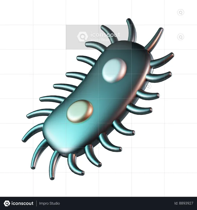 Bacterias  3D Icon