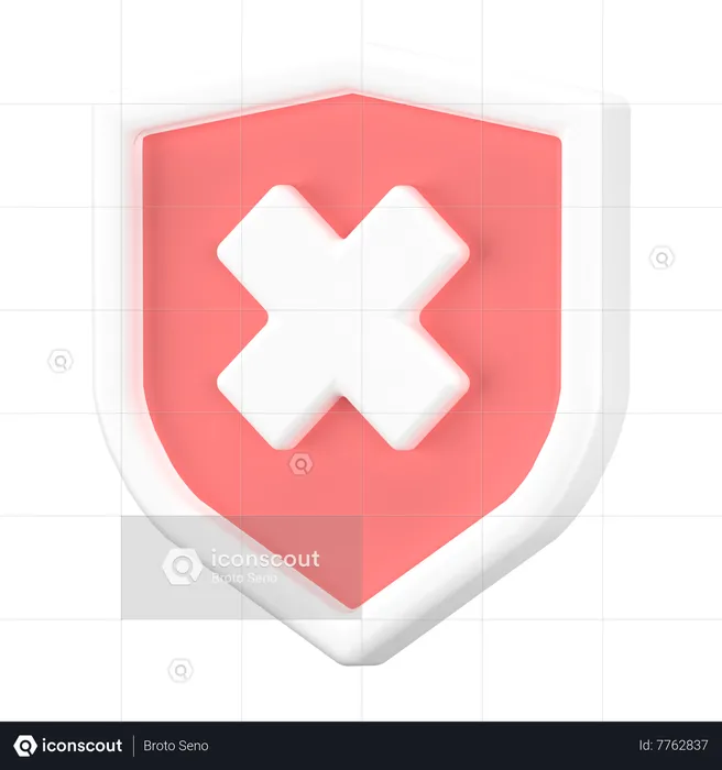 Bad protection  3D Icon