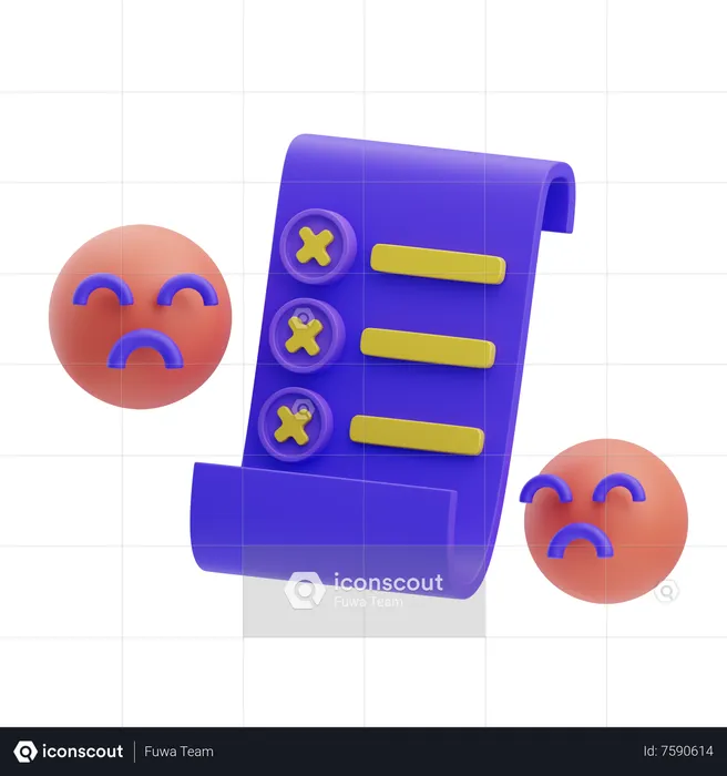 Bad Review  3D Icon
