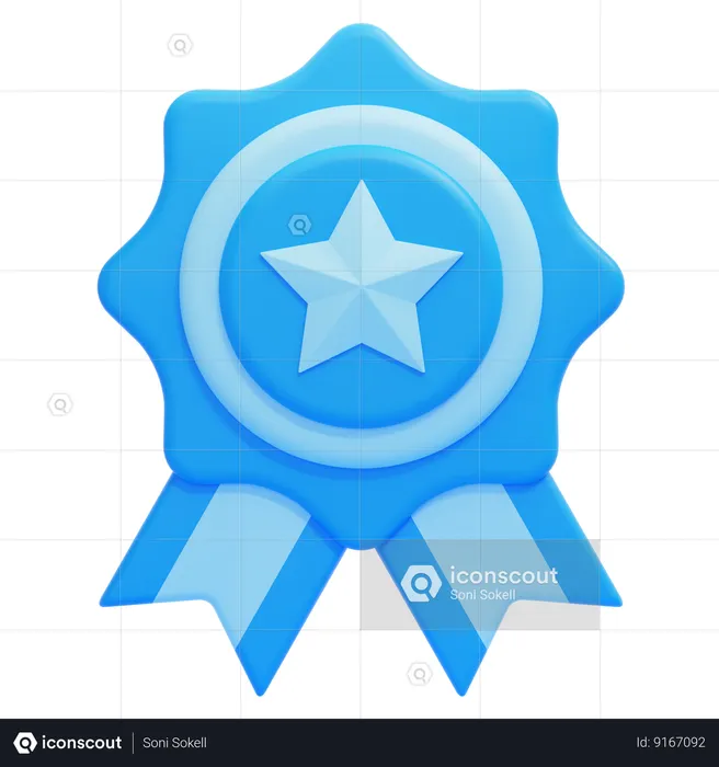 Badge  3D Icon