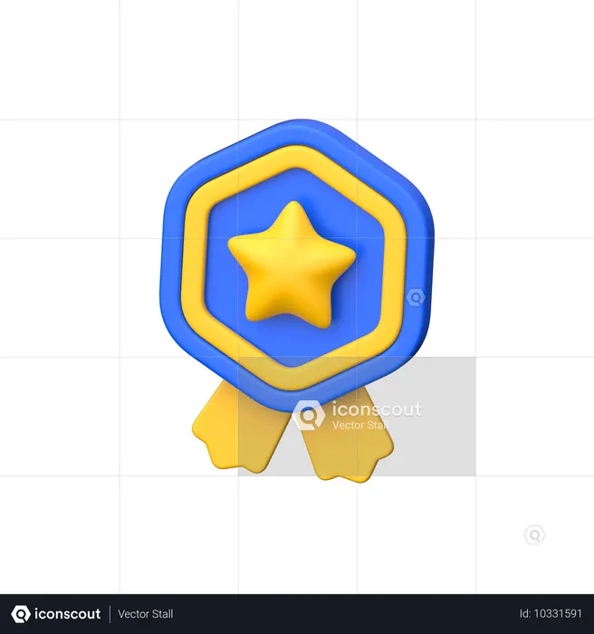 Badge  3D Icon