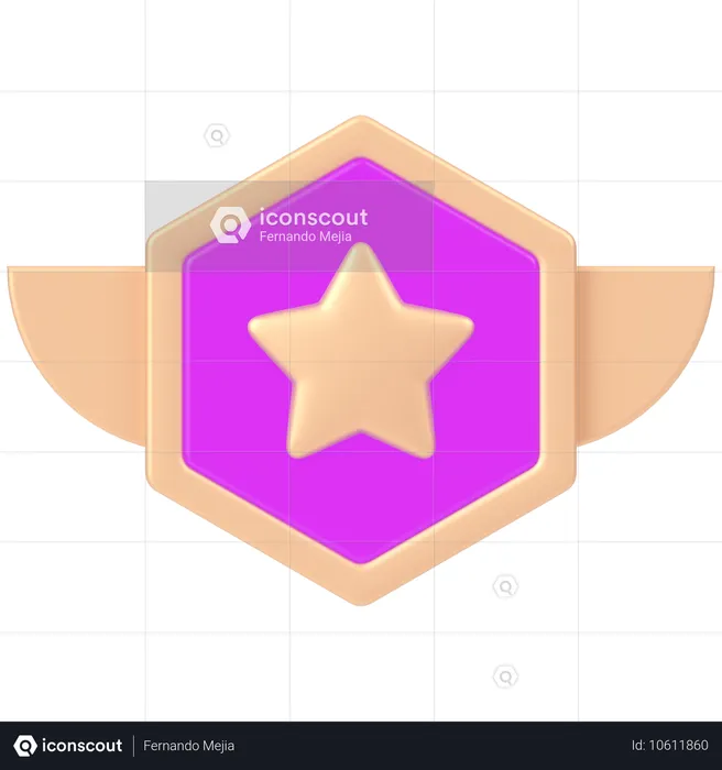 Badge  3D Icon