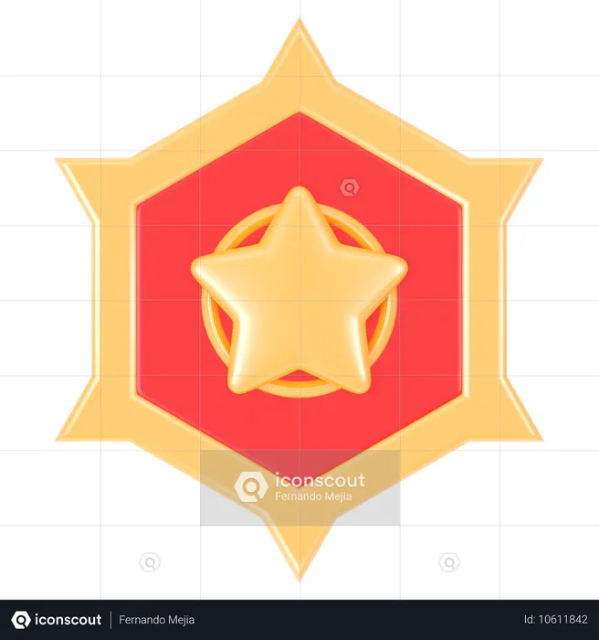 Badge  3D Icon