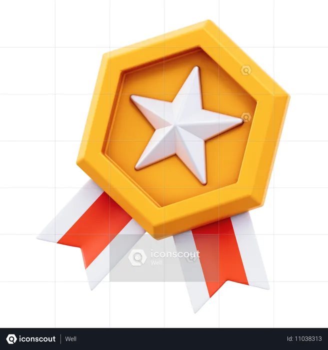 배지  3D Icon