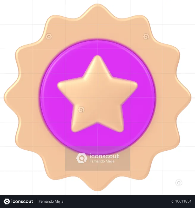 Badge  3D Icon