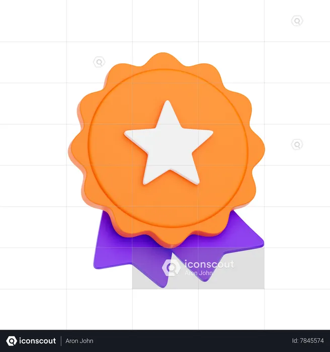 Badge  3D Icon