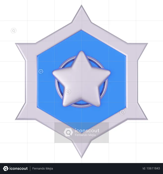 Badge  3D Icon