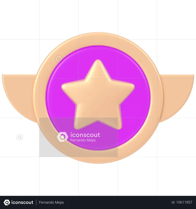 Badge  3D Icon