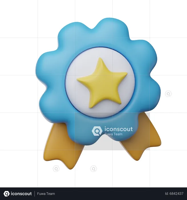 Badge  3D Icon