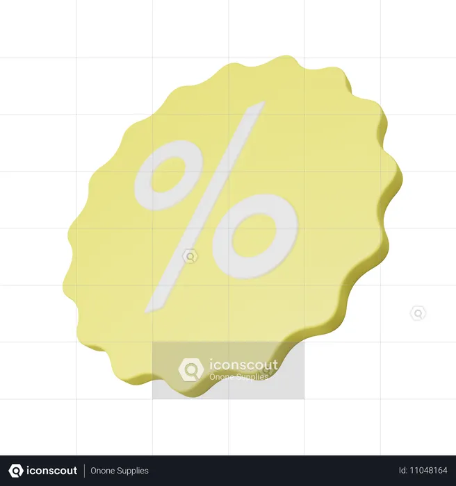 Insigne de réduction  3D Icon