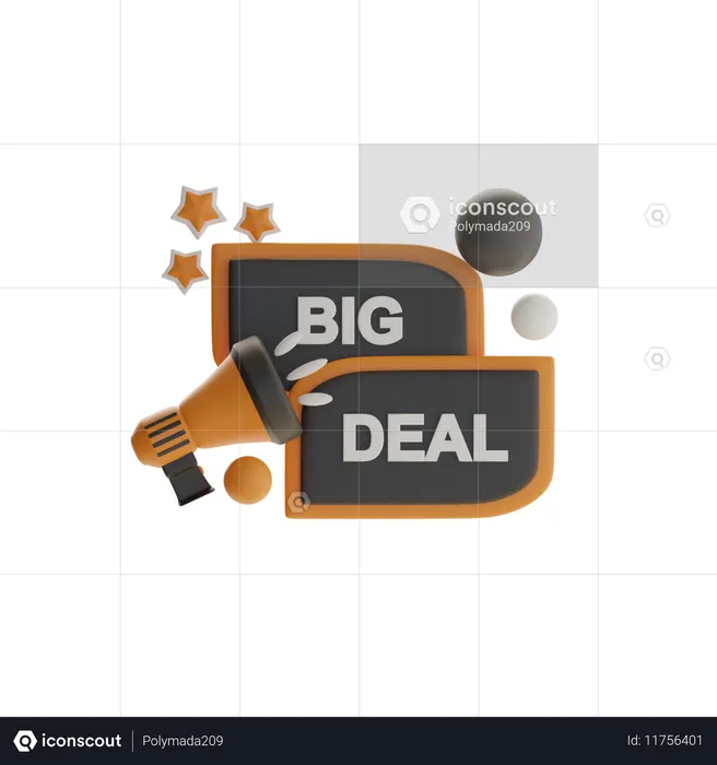 Badge de grosse affaire  3D Icon