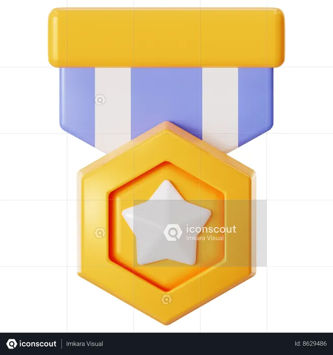 Insigne d'or  3D Icon