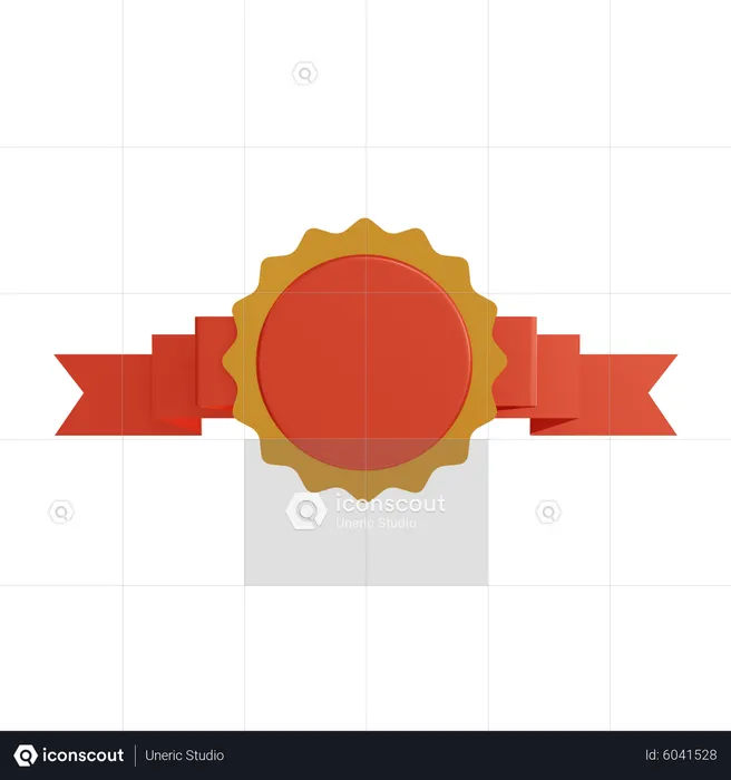 Insigne de ruban  3D Icon