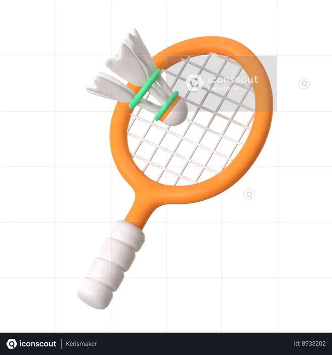 Badminton  3D Icon