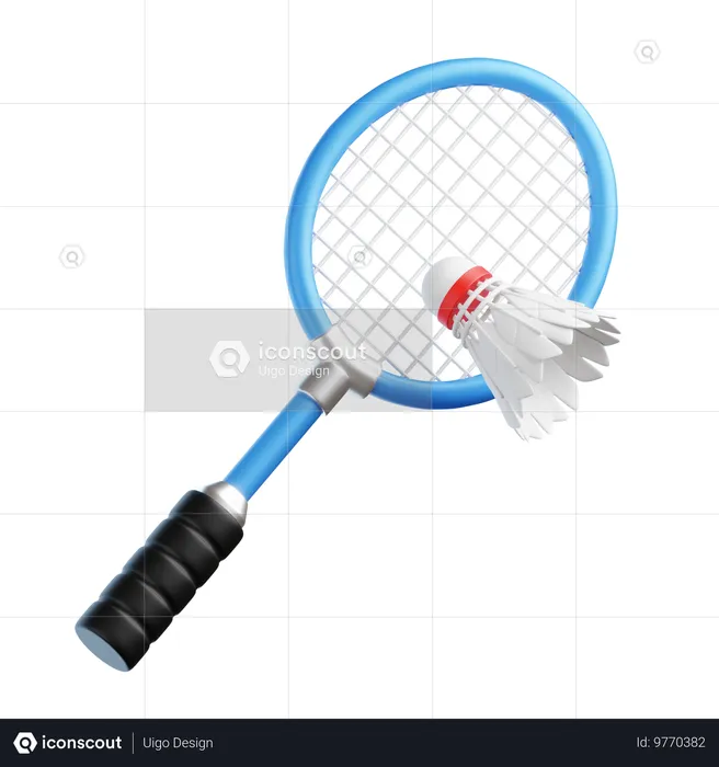 Badminton  3D Icon