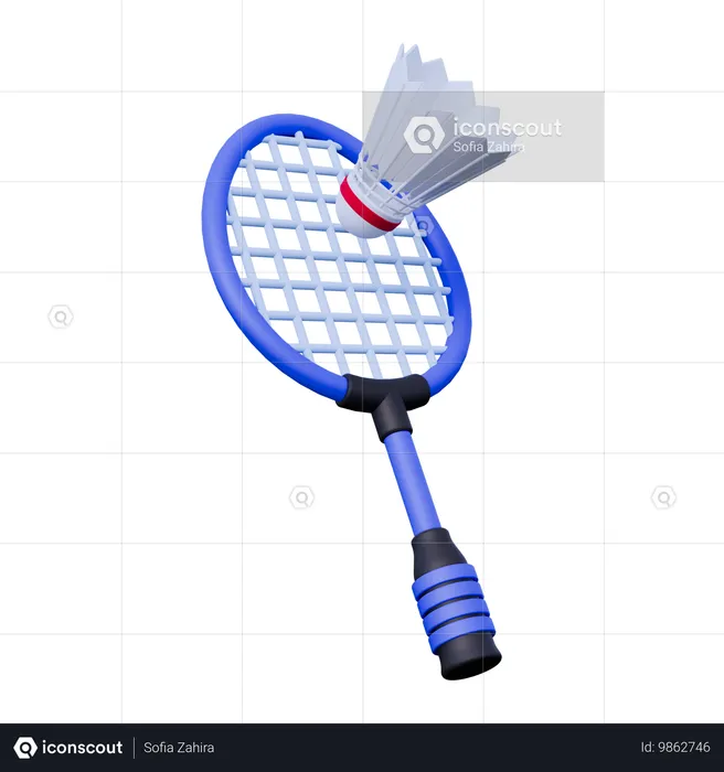 Badminton  3D Icon