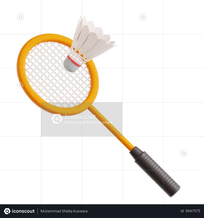 Bádminton  3D Icon