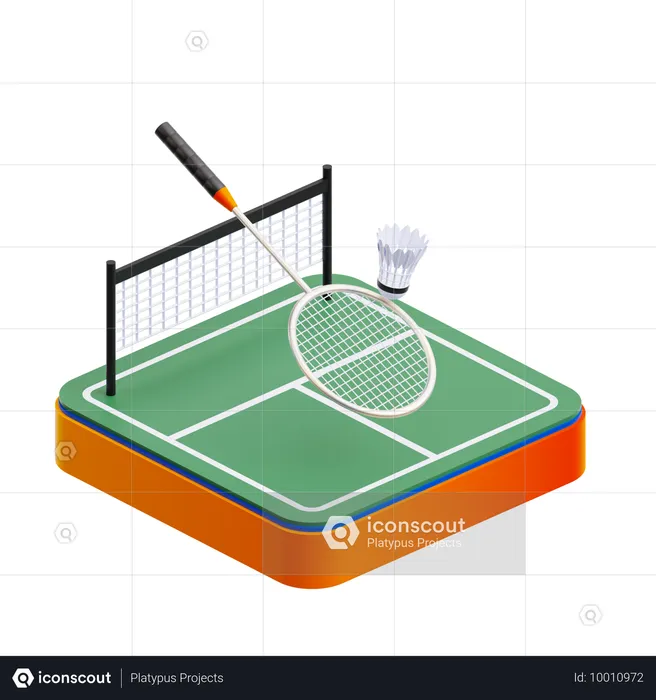 Badminton  3D Icon