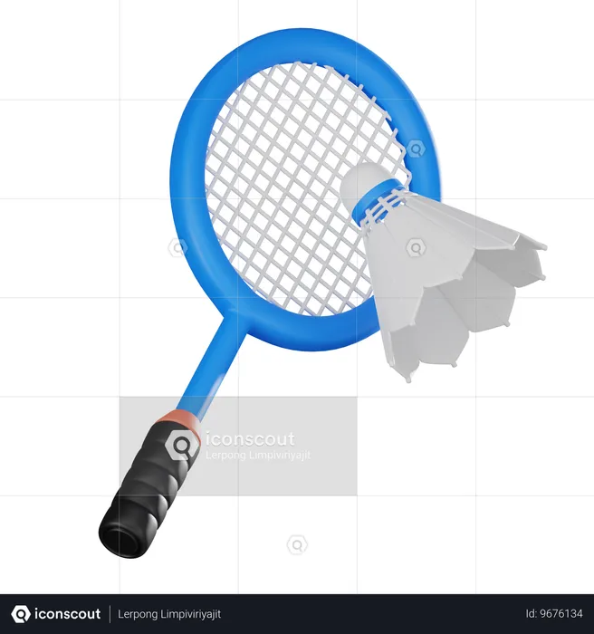 Badminton  3D Icon