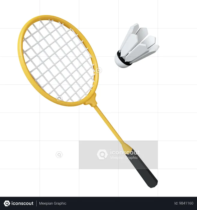 Badminton  3D Icon